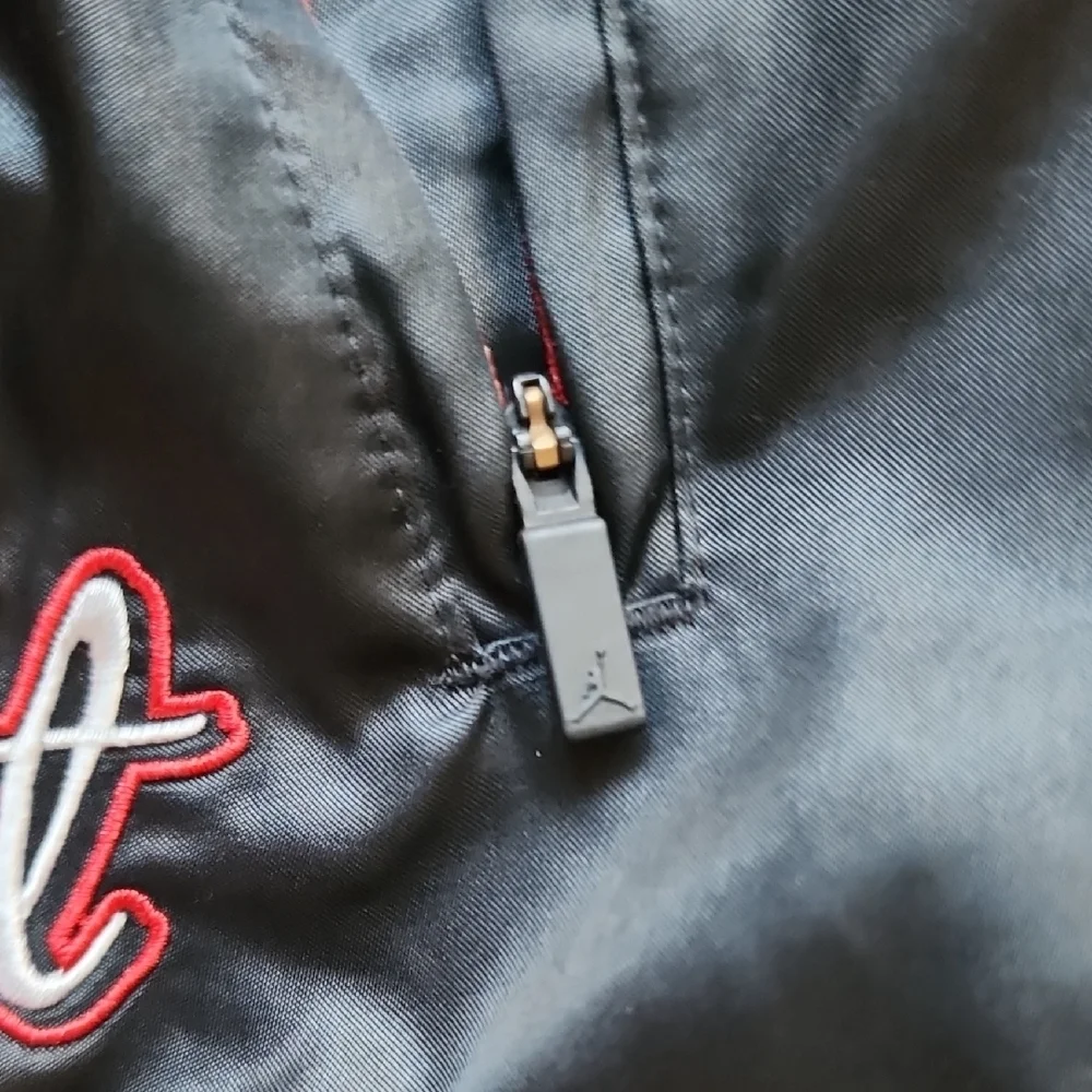 Jordan Brooklyn Mars Blackmon Bomber Jacket Black Patch Varsity Streetwear